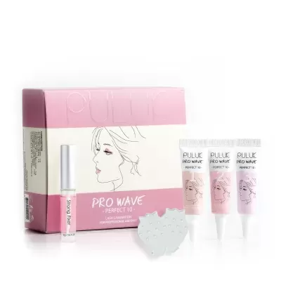 Kit PULIK PRO WAVE PERFECT 10 com três tubos e aplicador