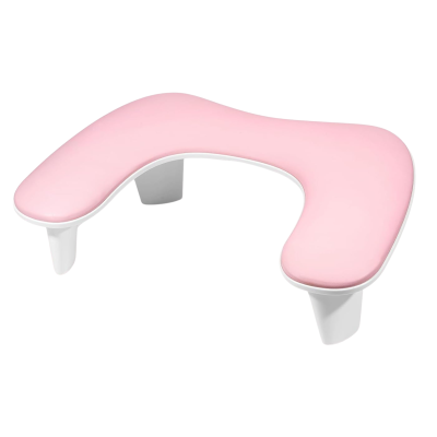 Assento sanitário infantil rosa com suporte branco