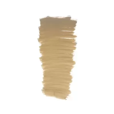 Pincelada de tinta bege dourado com textura visível