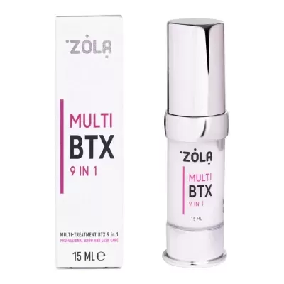 Embalagem e frasco do produto ZOLA Multi BTX 9 in 1