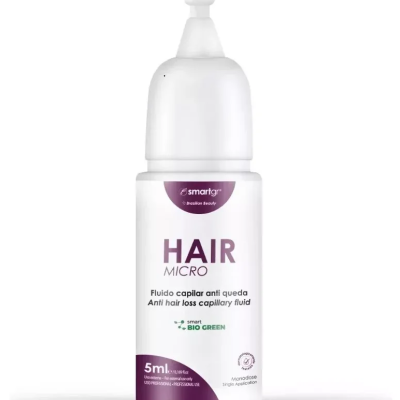 Frasco branco de fluido capilar anti queda Smartgr