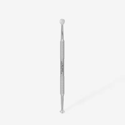 Ferramenta metálica dupla para cuidados de pele com texto STALERKS PRO