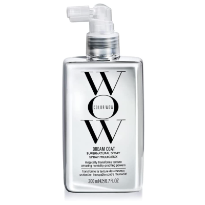 Frasco transparente de spray capilar COLOR WOW DREAM COAT