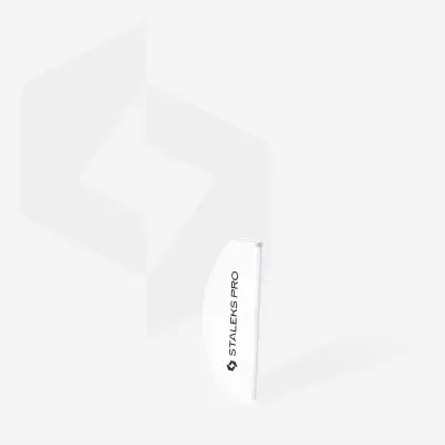 Lima de unhas branca com logótipo STALEKS PRO