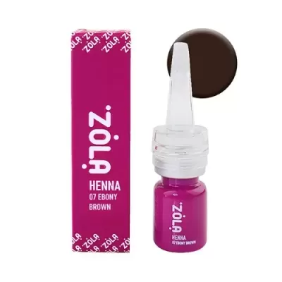 ZOLA Henna 07 Ebony Brown 5 g - Coloração de Sobrancelhas
