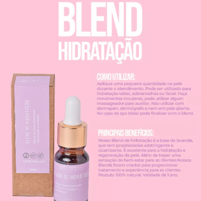 Frasco de Blend de Hidratação CA Beauty com conta-gotas e caixa de papel