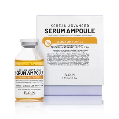 Frasco de soro ampola coreano com embalagem branca