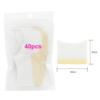 Pacote com 40 peças de recantos de autocolantes brancos e amarelos para e-commerce.