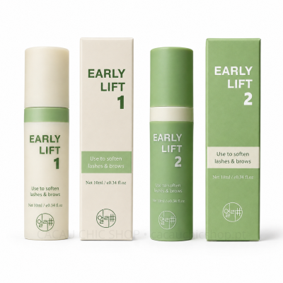Kit Early Lift Step 1 e Step 2 para lifting de pestanas coreano e brow lamination
