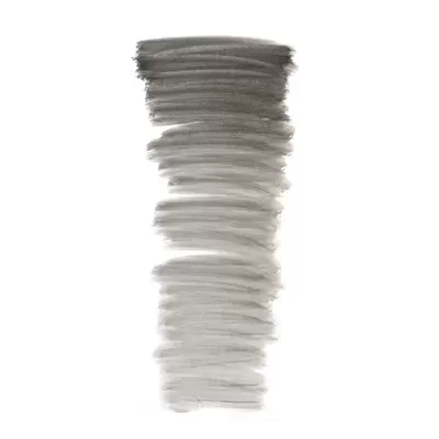 Tubo cinzento com textura irregular sobre fundo branco