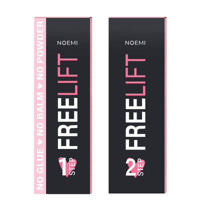Caixas de produtos cosméticos NOEMI FREELIFT STEP 1 e STEP 2