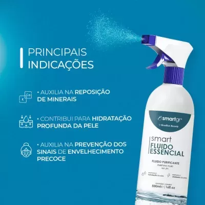Smart Fluido Essencial 500ml Smart GR - fluido purificante hidratante pós-procedimento