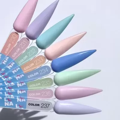 amostras de cores de verniz para unhas em tons pastel