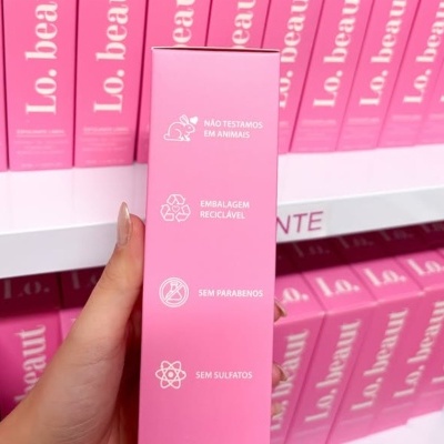 Espuma de Limpeza LO BEAUT 150 ml para protocolo Hidragloss, Spa Labial e preparação dos lábios