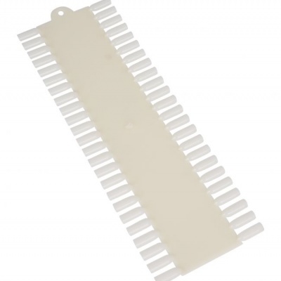 Paleta de amostras de cores de verniz de unhas de plástico branco com 50 pontas