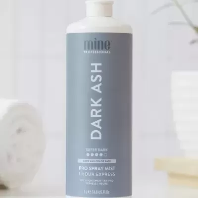Frasco de spray Mist Dark Ash MINE PROFESSIONAL, cinza e branco, 1 litro