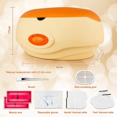 Aparelho de depilação com acessórios para depilação e proteção térmica