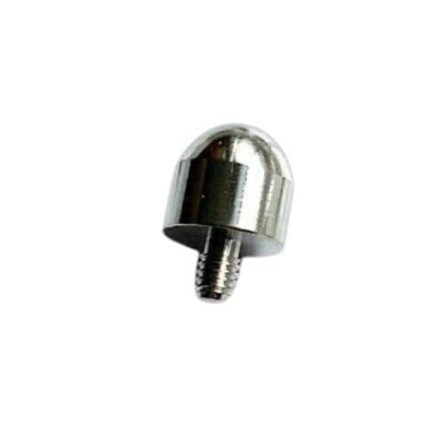 Peça metálica prismática com rosca