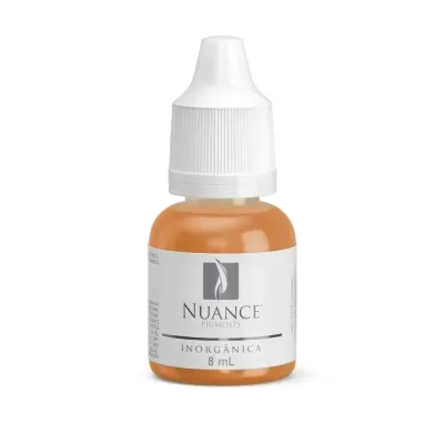 Frasco pequeno de pigmento laranja Nuance Inorgânica 8 mL