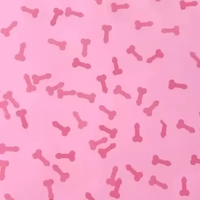 Papel de embrulho com padrão de ossos cor de rosa