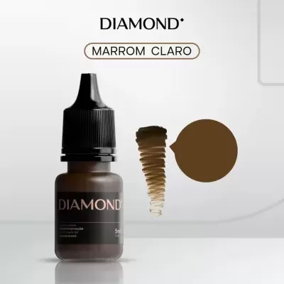 Frasco de tinta de micropigmentação marrom claro DIAMOND
