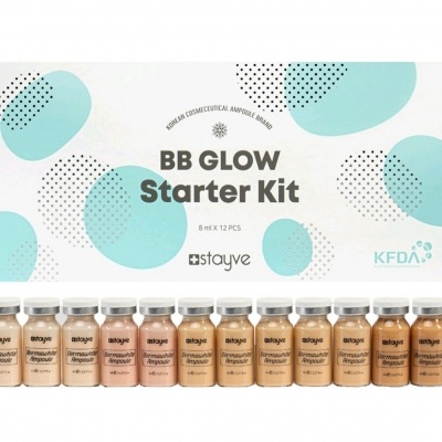 Kit de inicio BB GLOW da Stayve com 12 frascos em diferentes tons