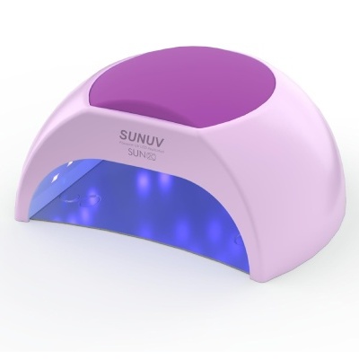 Dispositivo LED lilás para manicure com luzes azuis