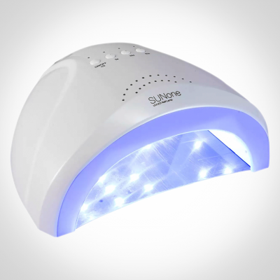 Lâmpada UV branca para manicure com luzes LED azuis da marca SUNone