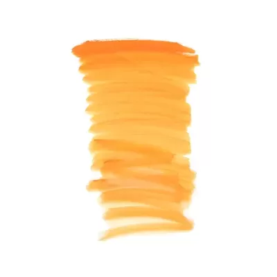 Traços verticais em degradê de laranja sobre fundo branco