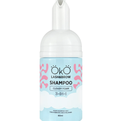 Frasco de champô espuma para sobrancelhas ÖKÖ LASH&BROW 80ml