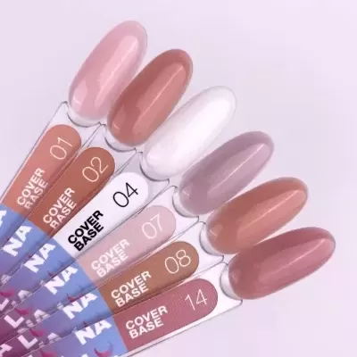 amostras de verniz para unhas em várias cores nude