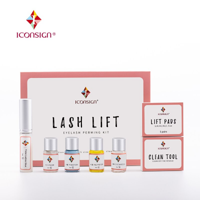 Kit de permanente para pestanas LASH LIFT da ICONSIGN com frascos e pacotes auxiliares