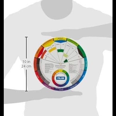 Roda de cores MILAN colorida de 24 cm