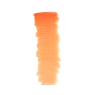 Amostra de tinta laranja com gradiente de cor e textura de pinceladas