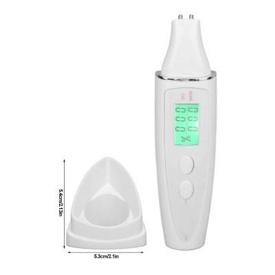 Instrumento branco digital com base ecrã verde e botões