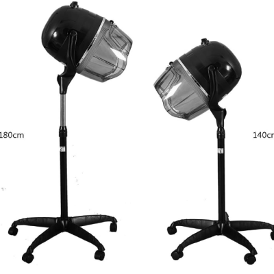 Aparelhos de secagem de cabelo profissionais com capuz e base com rodas