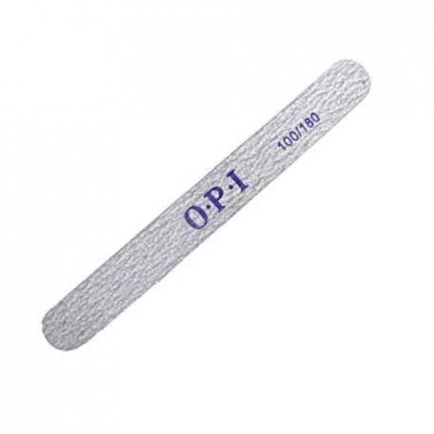 Lima de unhas OPI cinzenta com texto 100/180