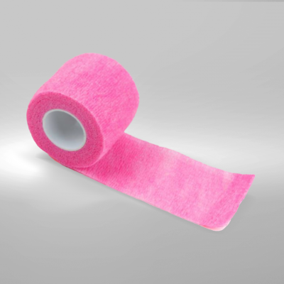 Rolo de fita rosa felpuda