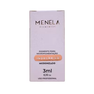 Embalagem branca para pigmento Menela para micropigmentação