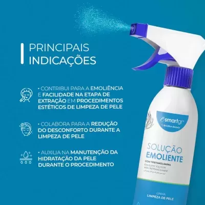 Solução Emoliente com Trietanolamina 250ml Smart GR - emoliência para extração de comedões