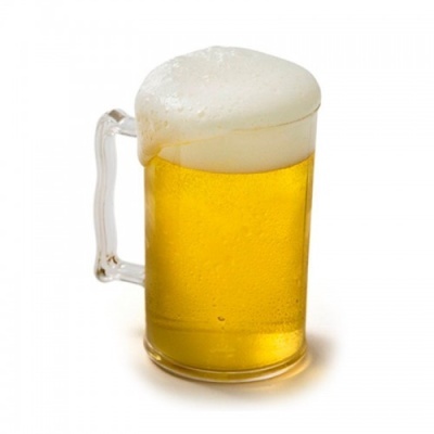 Copo de cerveja com espuma