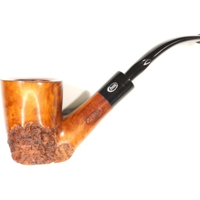 Cachimbo de fumar em madeira e preto com detalhes