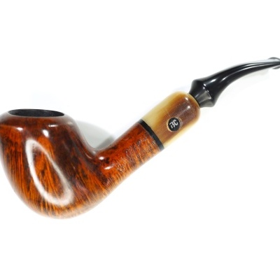 Cachimbo para fumar em madeira castanha e bocal preto