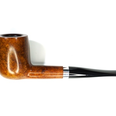 Cachimbo de fumar de madeira castanha com bocal preto