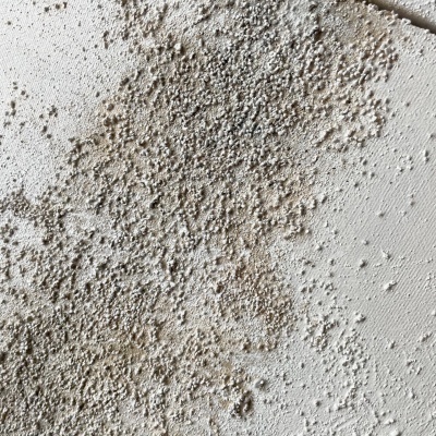 Textura granulada em superfície clara