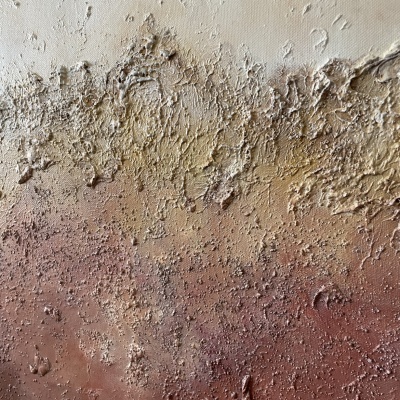 superfície texturada de pintura abstrata em tons suaves