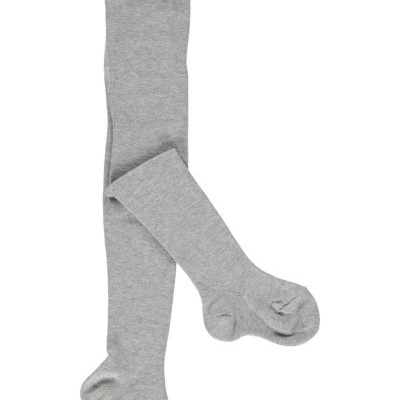 Meias-calças cinzentas em fundo branco