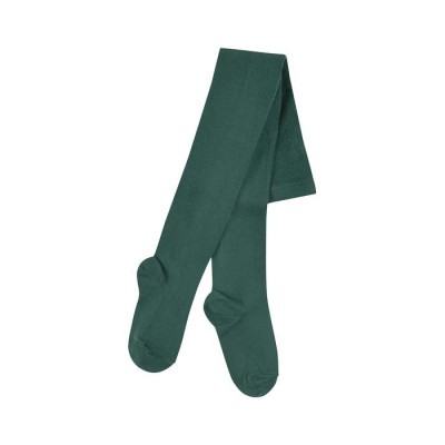 Meias-calças verdes escuras estendidas