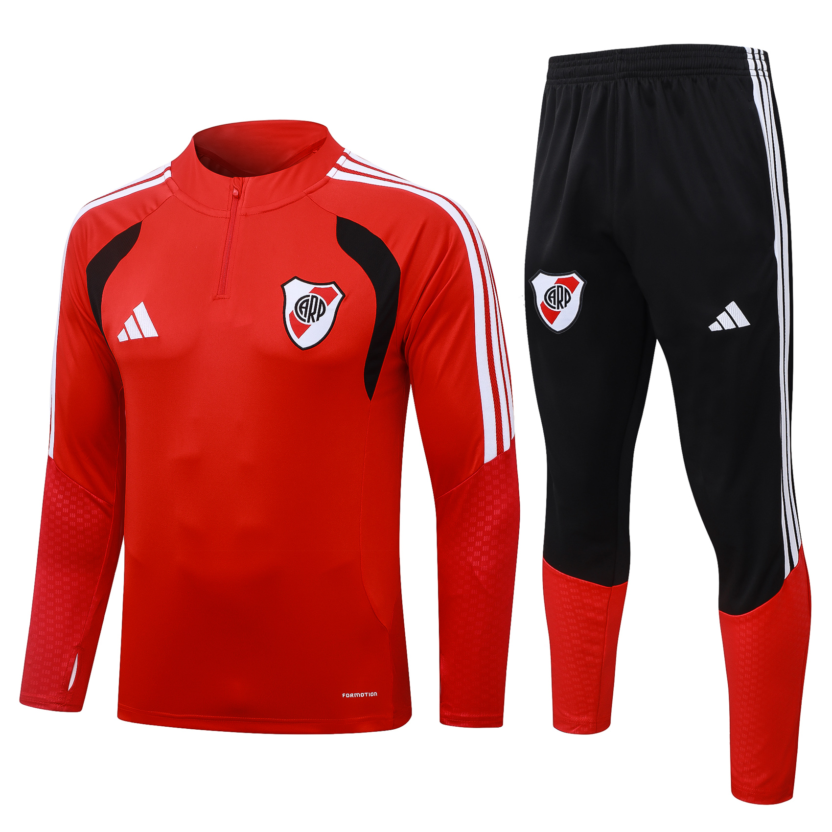 Fato de Treino River Plate 26/27 Meio Zip Vermelho | Conjunto Completo S ao 2XL