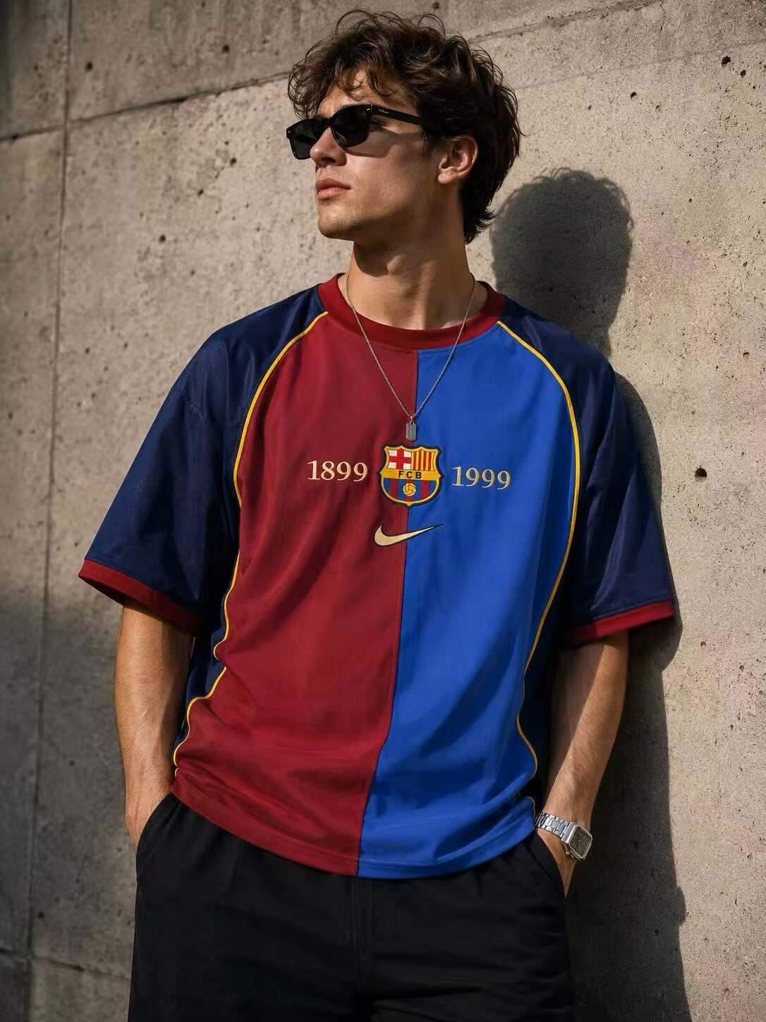 Camisola Barcelona 1899-1999 &ndash; Edi&ccedil;&atilde;o Centen&aacute;rio &ndash; S ao 3XL 🔴🔵